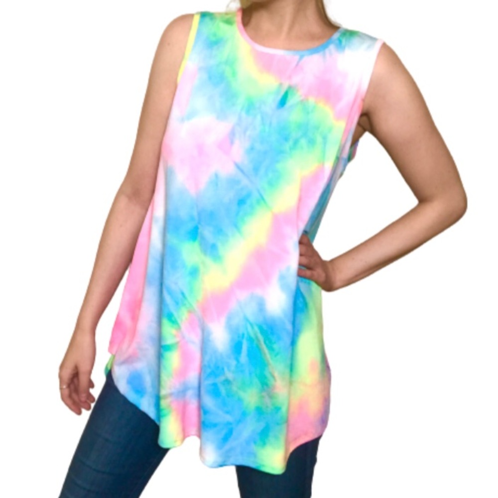*NWT* HEIMISH USA Unicorn Tie Dye Print Tank Top
